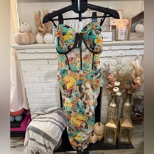 Fashion Nova Multicolor Printed Dress